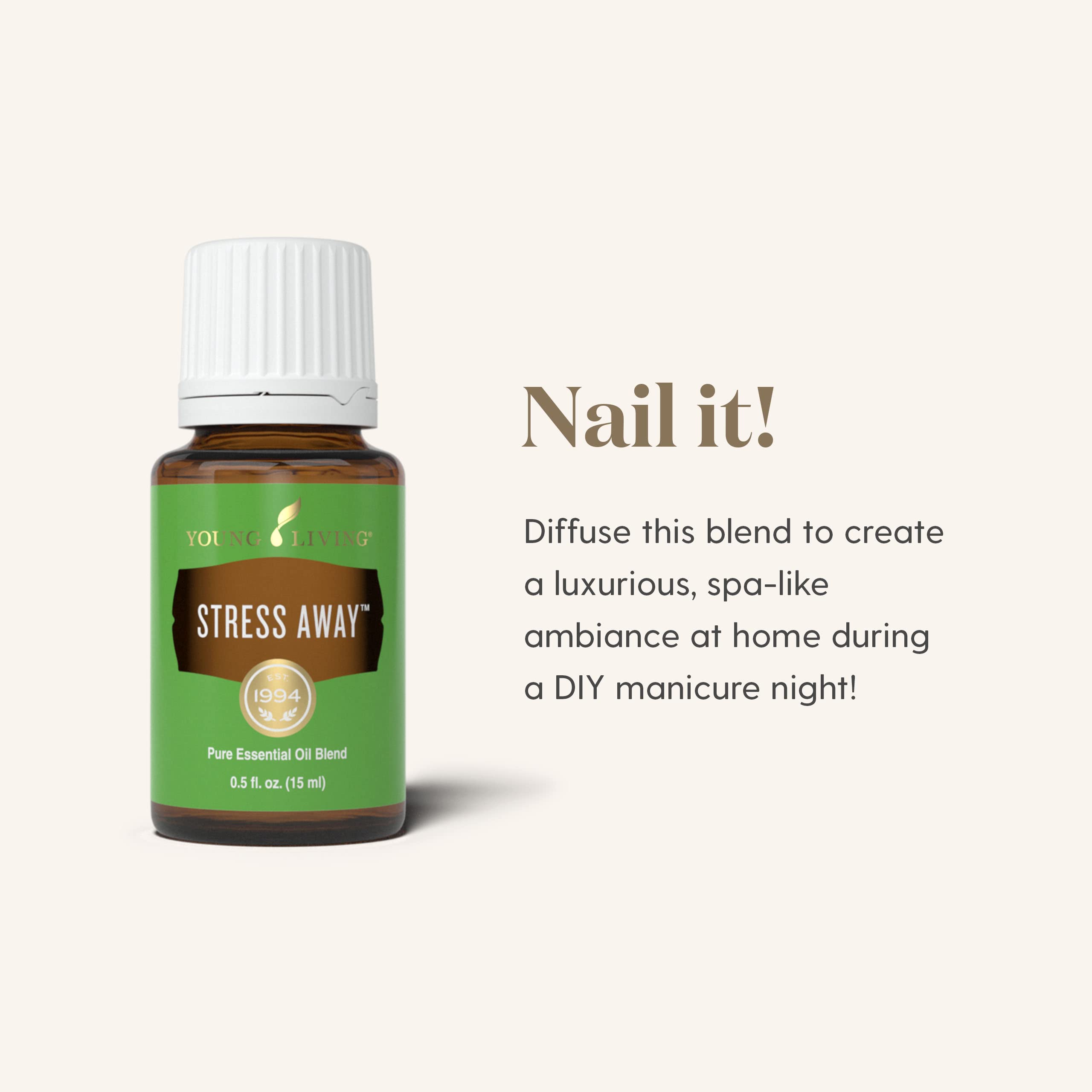 Spa-like setting with Stress Away oil used in massage