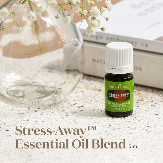 Diffusing Stress Away essential oil blend for a calming atmosphere