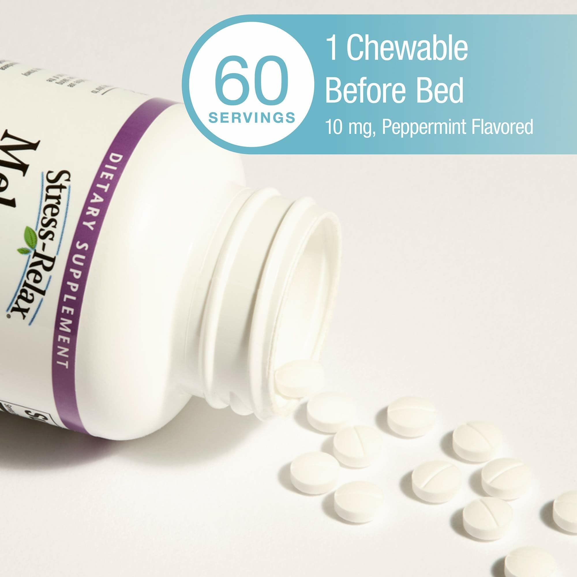 Bottle containing 60 chewable tablets (60 servings)