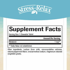 Back label view showing supplement facts and directions