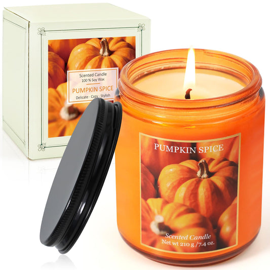 STRN Pumpkin Pie scented candle gift set – front view