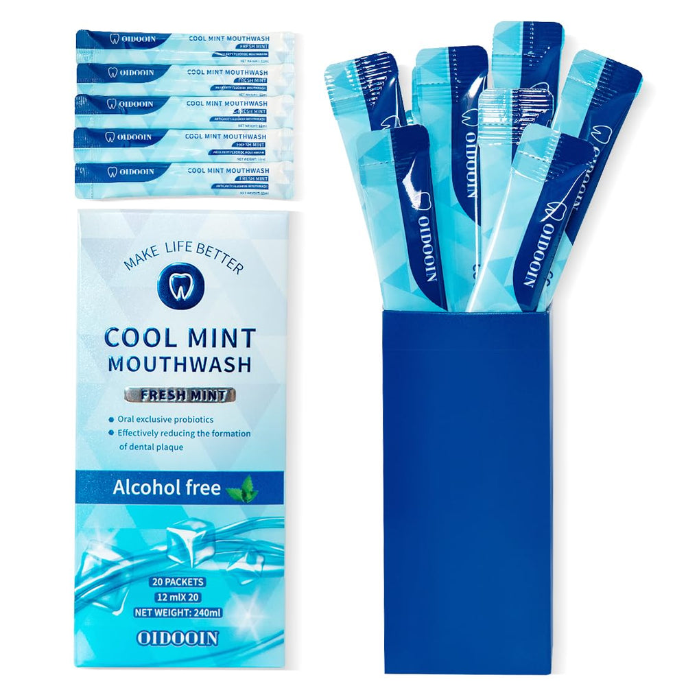 Bottle of Strong Mint Mouthwash Alcohol Free