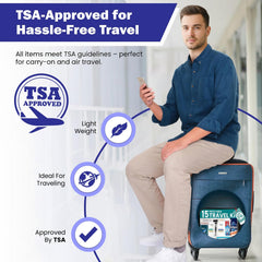 Stuhrling Bottle Trektote TSA-compliant pack for easy security.