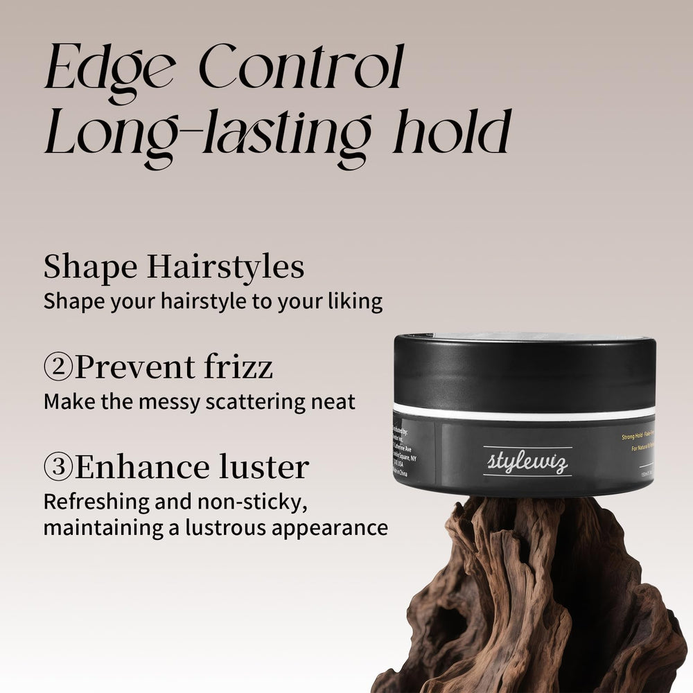 StyleWiz Edge Control application shows precise shaping for sleek natural or braided styles.
