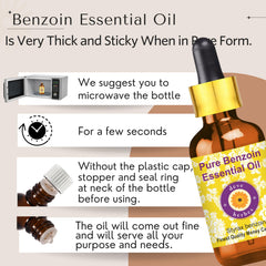 Pure Styrax benzoin essential oil bottle, 30ml