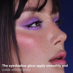 SUAKE 6Pcs Matte Color Eyeshadow set purple swatches for rich color depth