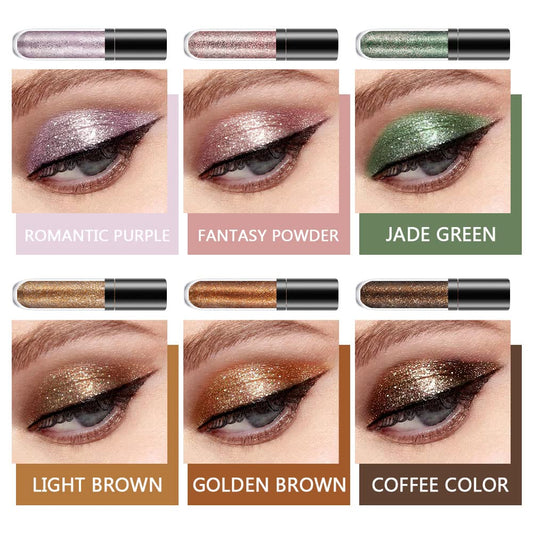 SUAKE waterproof liquid glitter eyeshadow sticks ready for long-wear shine.