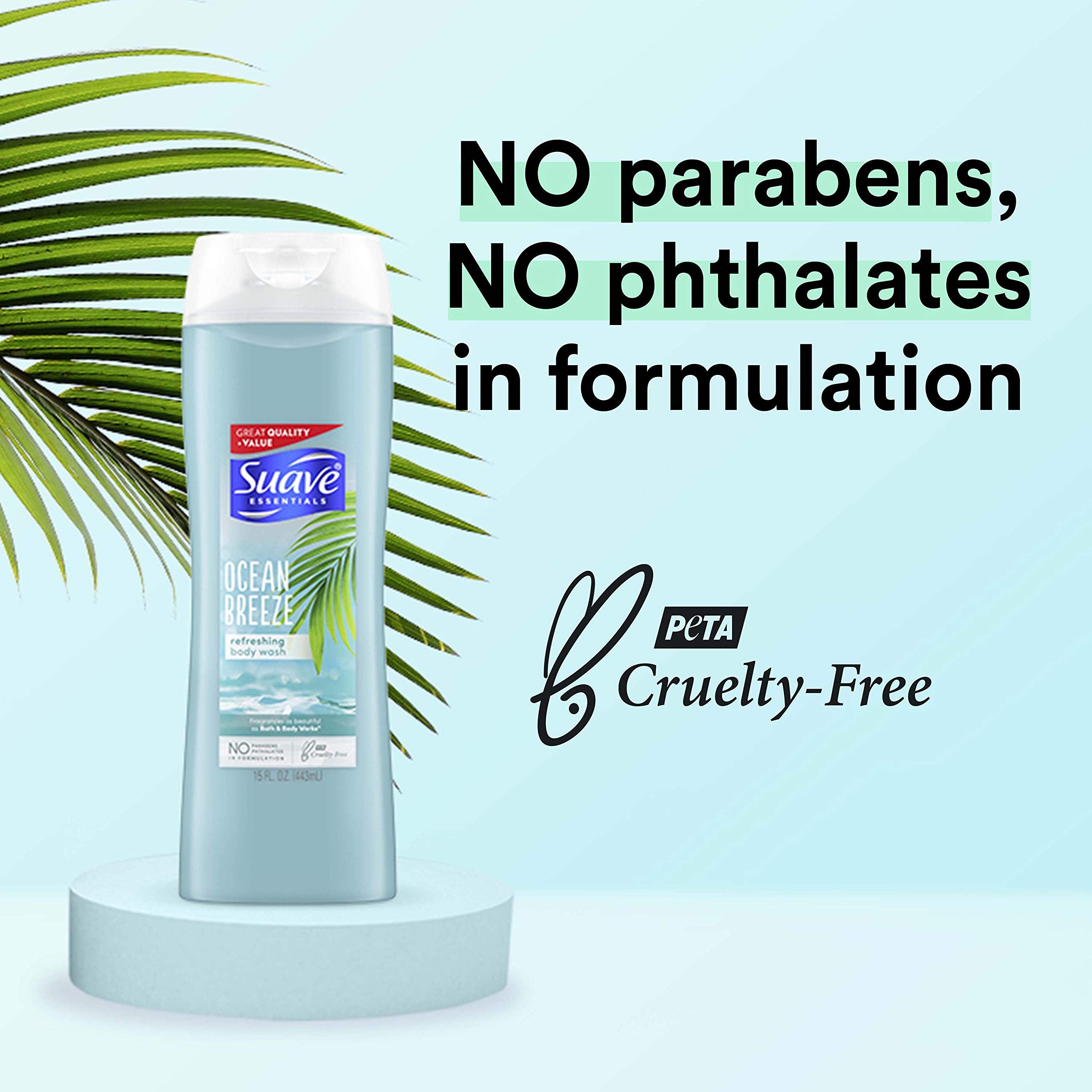 Ocean Breeze body wash with creamy foam for a luxurious shower