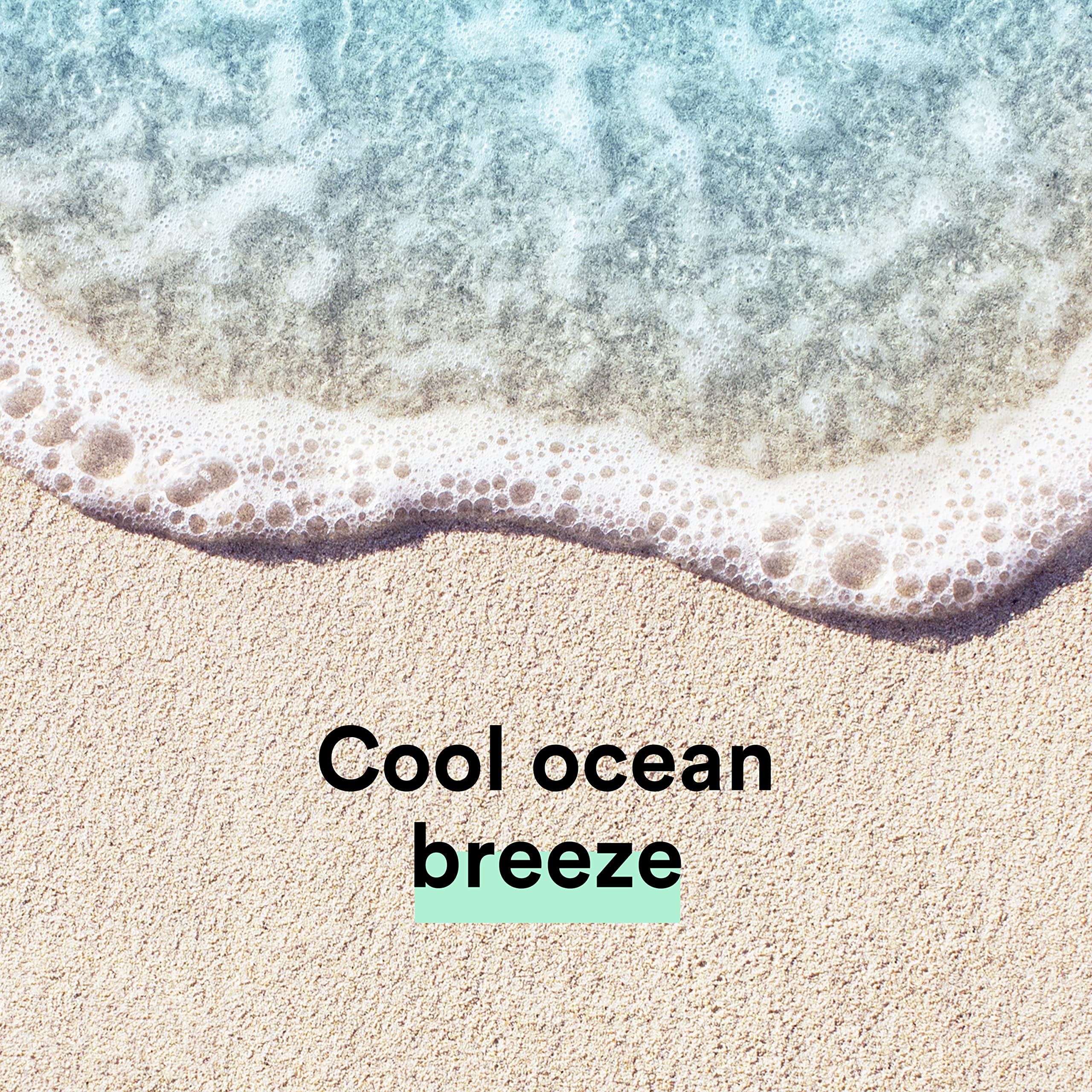 Vitamin E enriched Ocean Breeze helps nourish skin during cleansing