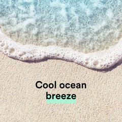 Vitamin E enriched Ocean Breeze helps nourish skin during cleansing