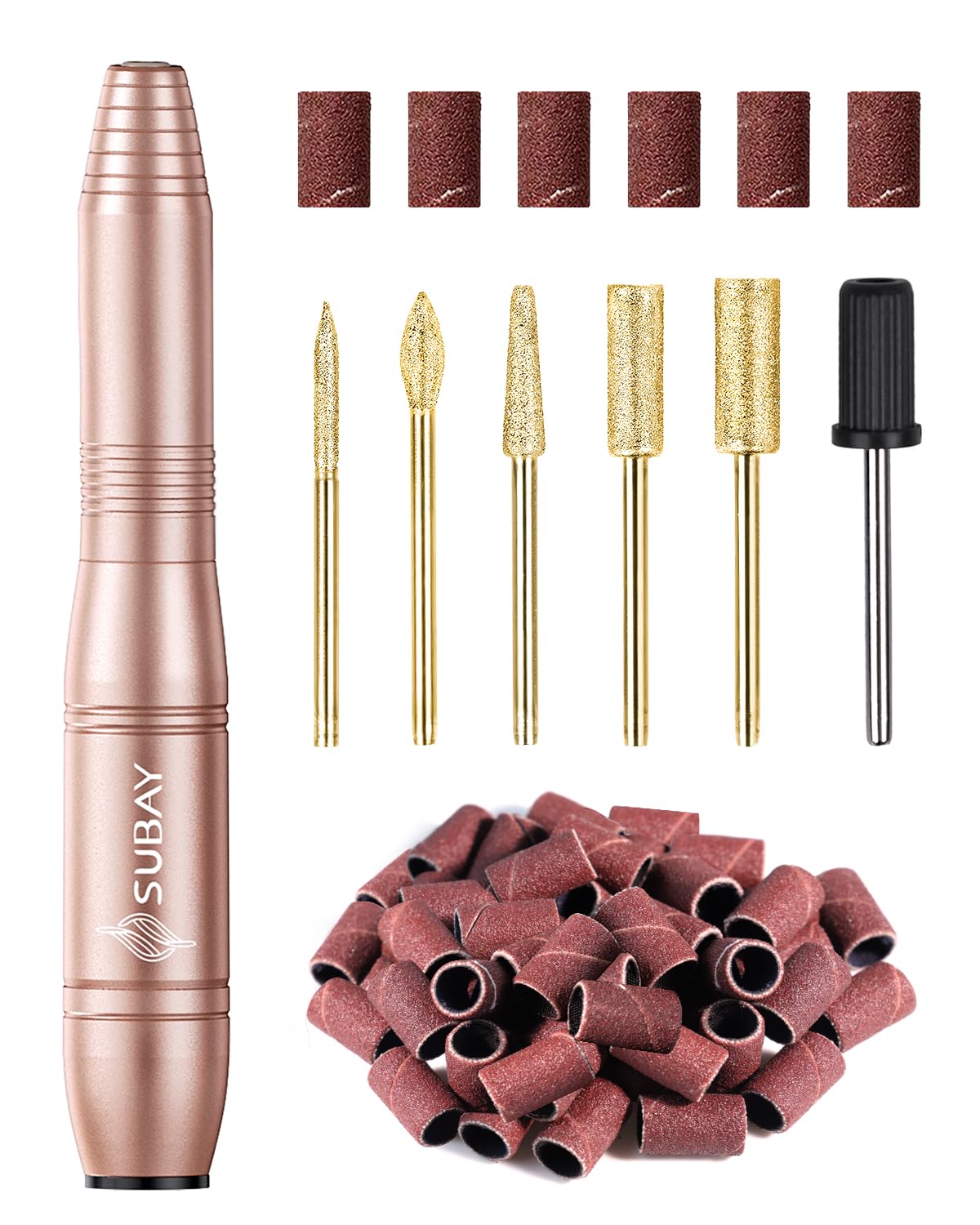 SUBAY electric nail file handpiece for precise at-home manicures.