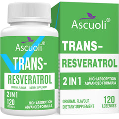 Sublingual Trans-Resveratrol 900 mg lozenge close-up