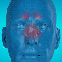 Sudafed nose spray nozzle delivering a precise metered spray.