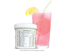 Powder from the Kiwi-Strawberry Digestive-Ade mix being measured into a spoon