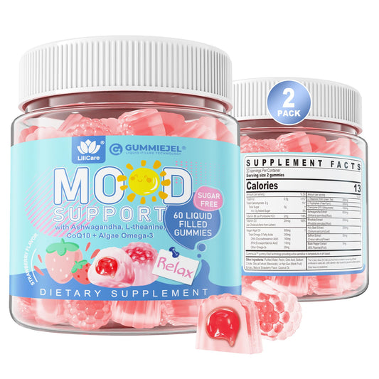 Front view of Sugar Free Ashwagandha Mood Support Gummies