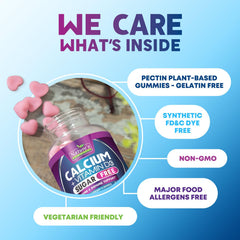 Sugar-free calcium chews with vitamin D3 for bone health