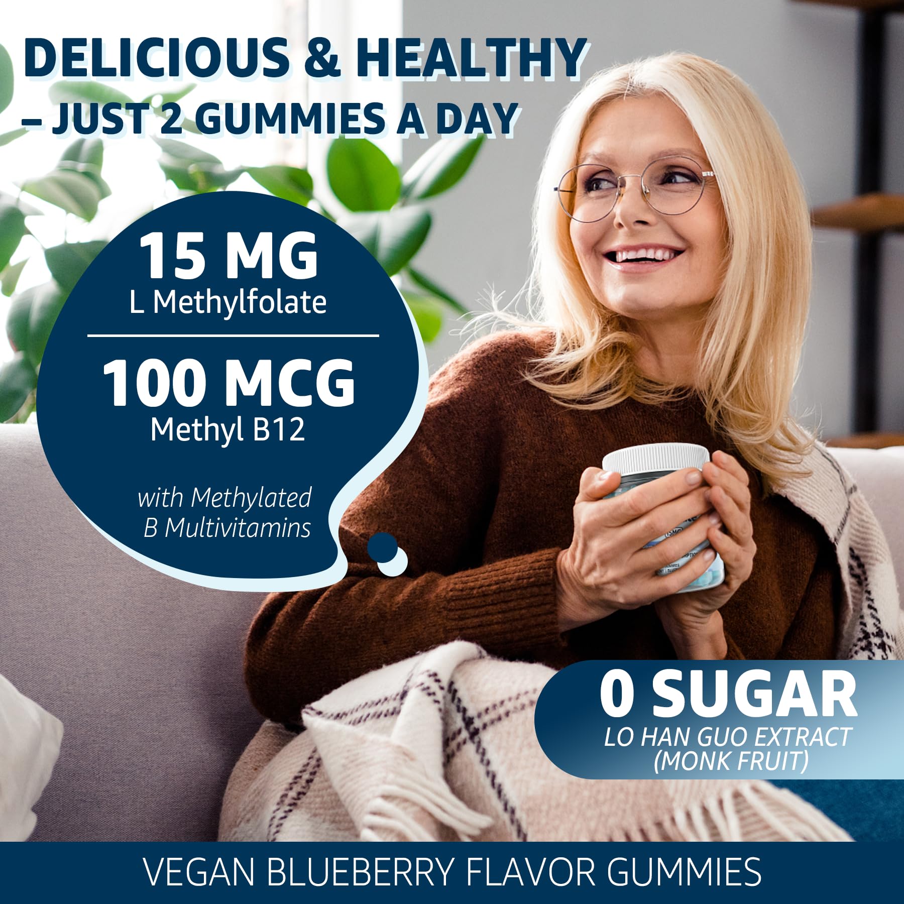 Sugar-free gummies ingredients with Lo Han Guo and stevia