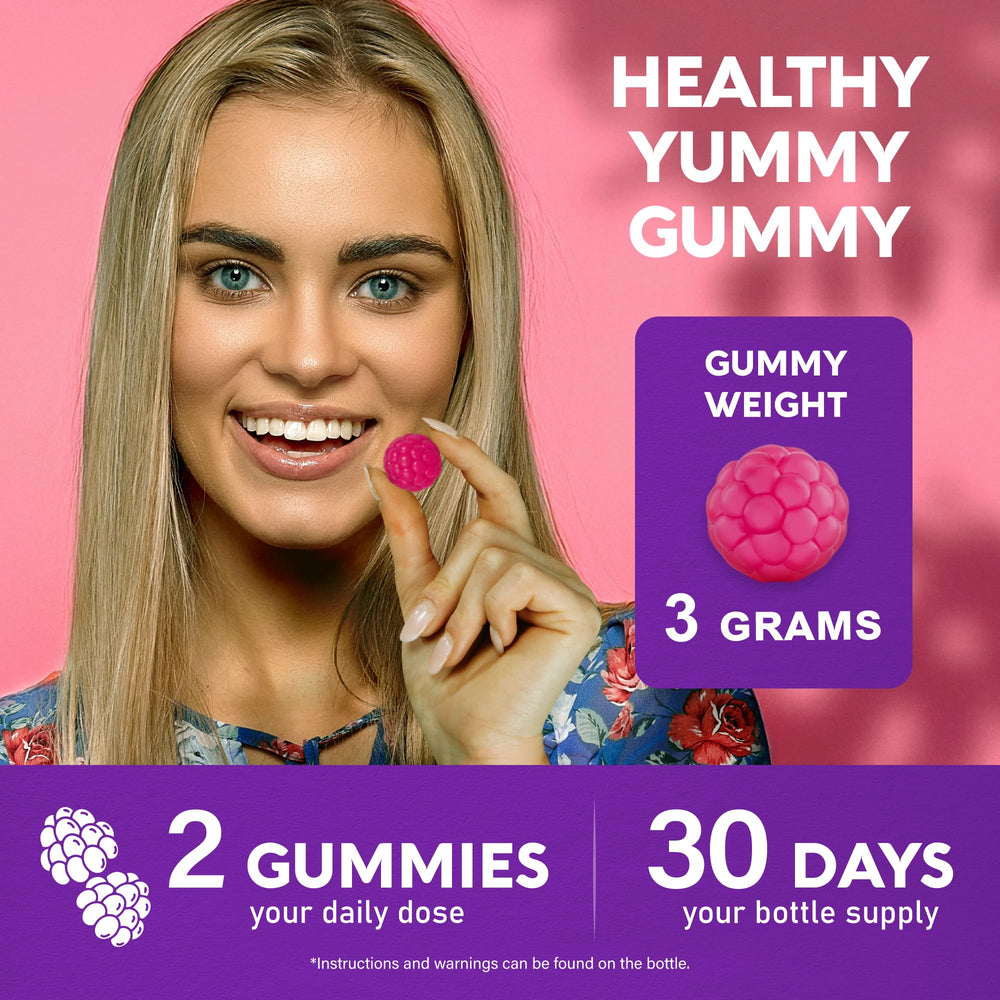 Sugar-free gummies nutrition label