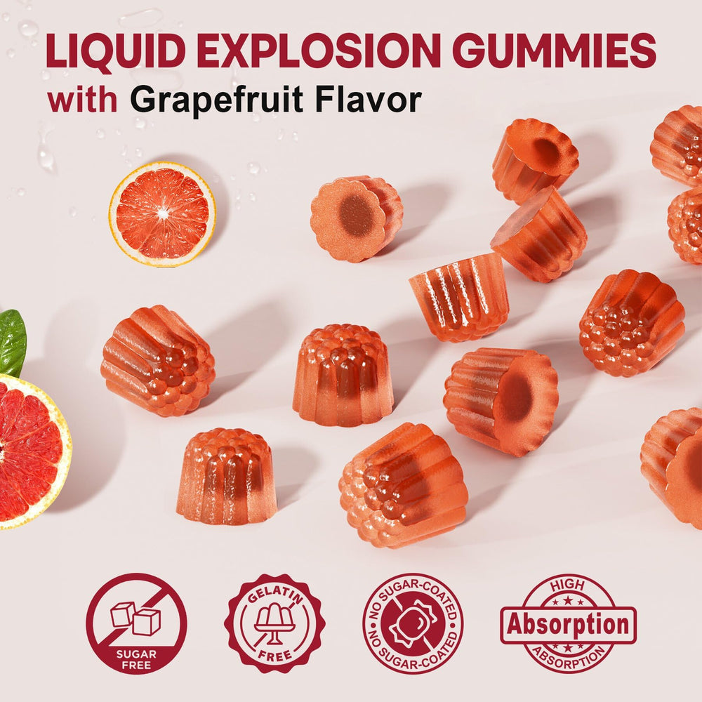 Graphic illustrating sugar-free liquid-filled technology