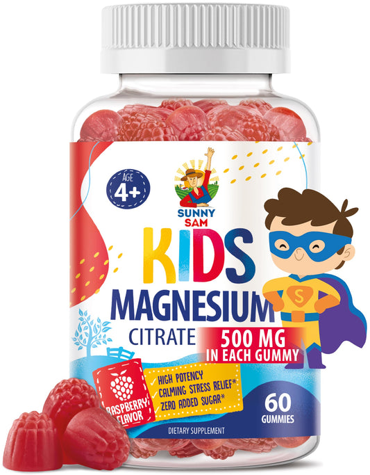 Main image: Sugar-Free Magnesium Gummies for Kids and Teens (500mg)