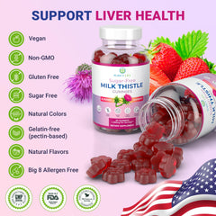 Liver detox concept illustration