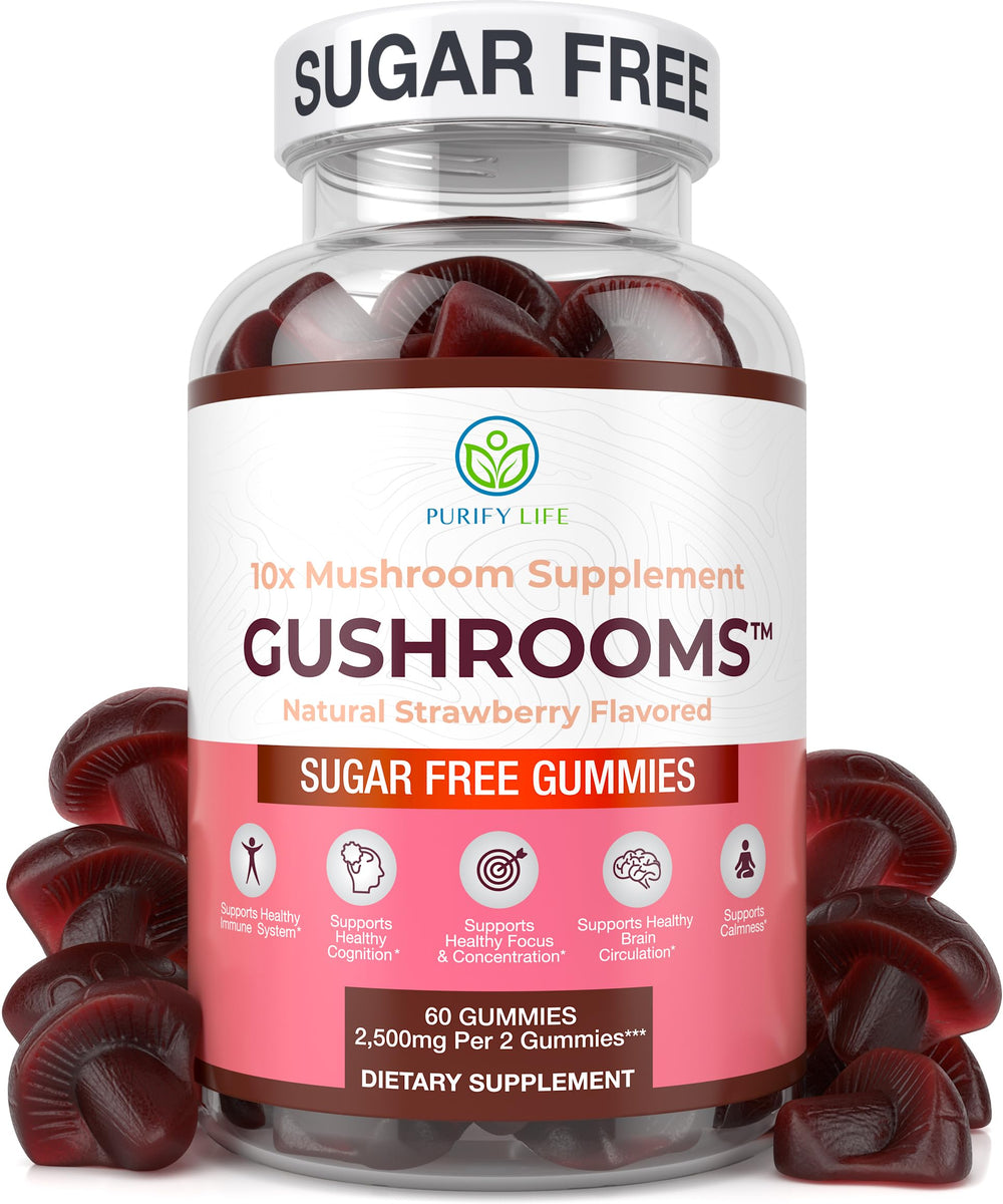 Sugar-Free Mushroom Complex Gummies bottle front