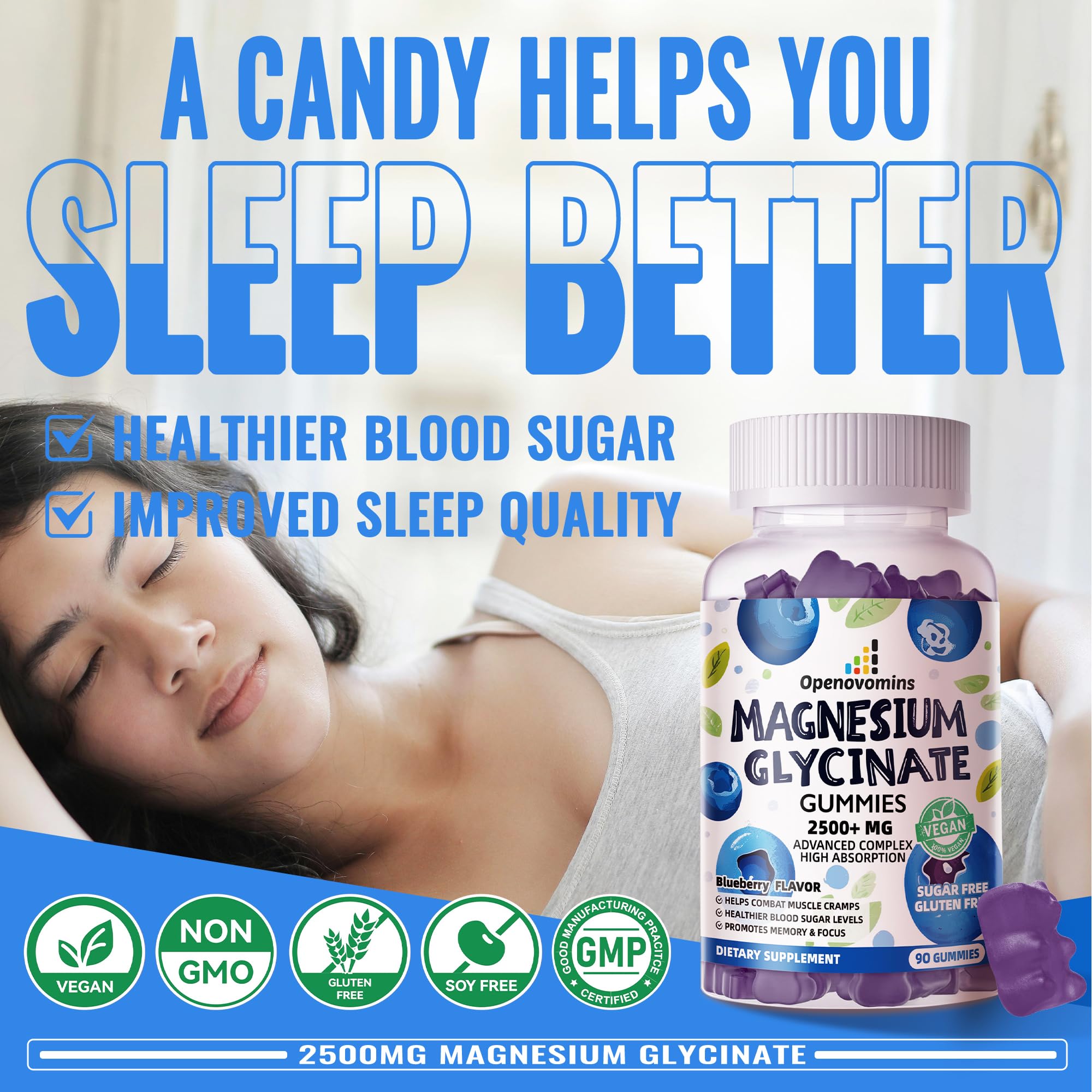 Sugar-free pectin based vegan gummies label