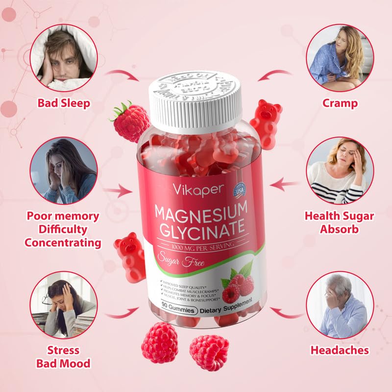 Sugar-free vegan gummies with raspberry flavor