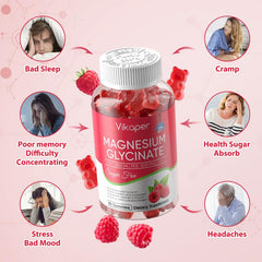 Sugar-free vegan gummies with raspberry flavor