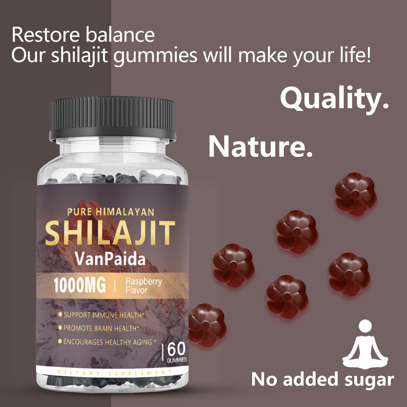 Graphic highlight of 85 trace minerals and fulvic acid