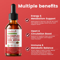 Sugar-free vegan B-Complex drops packaging