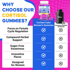 Sugar-free vegan cortisol gummies for women