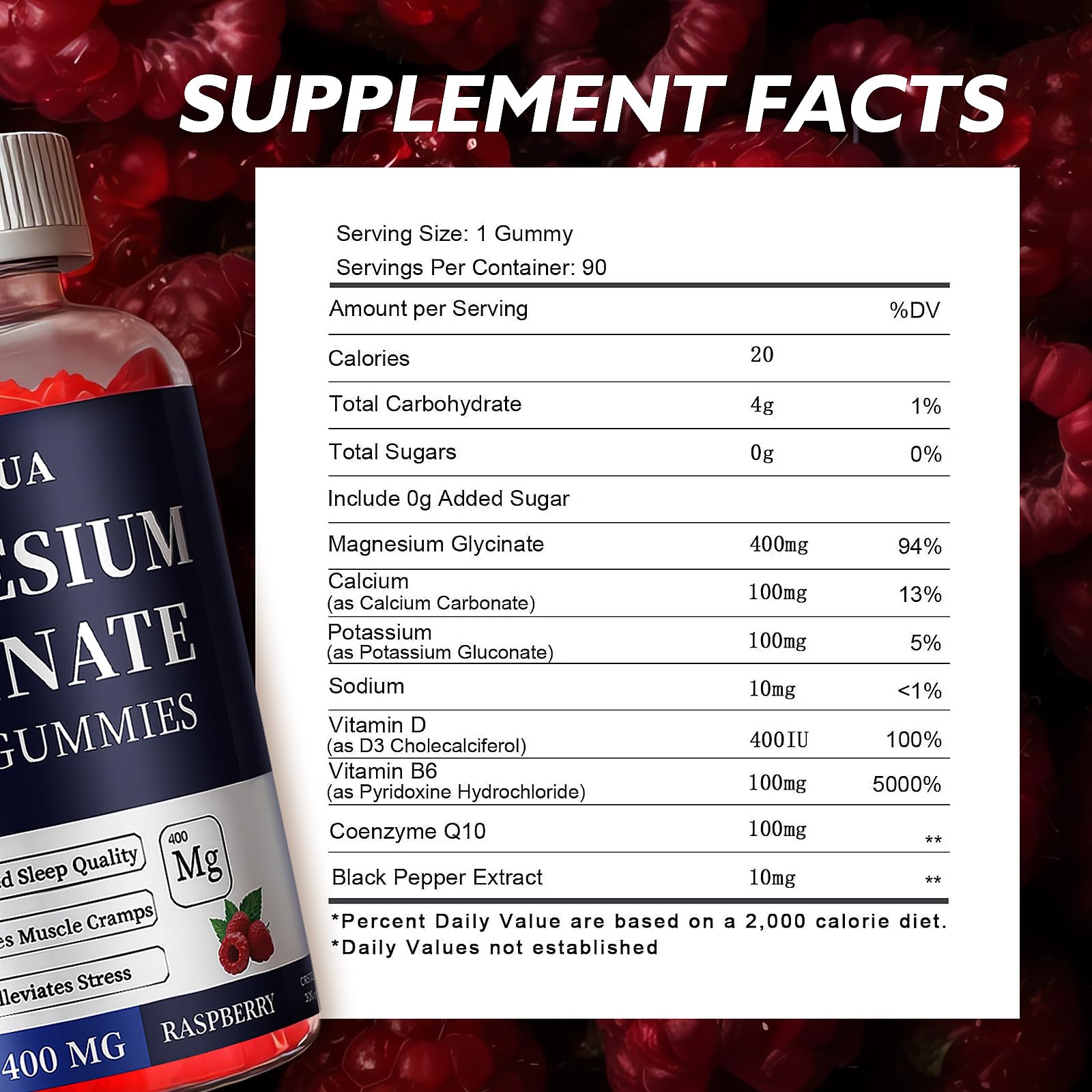 Sugar-free vegan formula label and xylitol ingredients