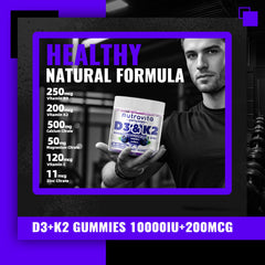 Box of Sugar-Free Vitamin D3 K2 Gummies - Blueberry flavor