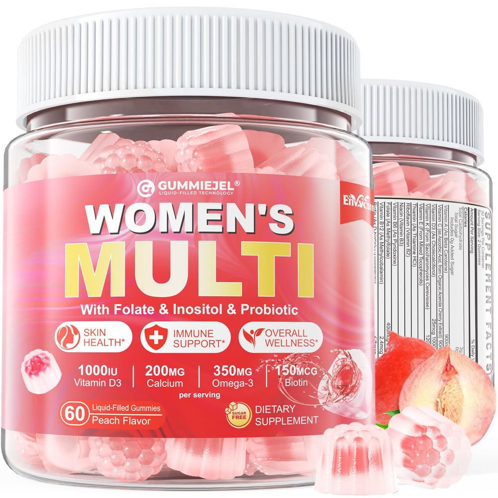 Sugar-Free Women's Multivitamin Gummies bottle on white background