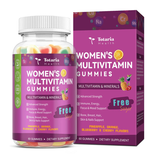 Bottle of Sugar Free Women's Multivitamin Gummies with Iron – 60 count