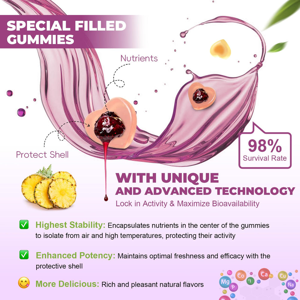 Close-up of B-Complex vitamins and minerals on the bottle label