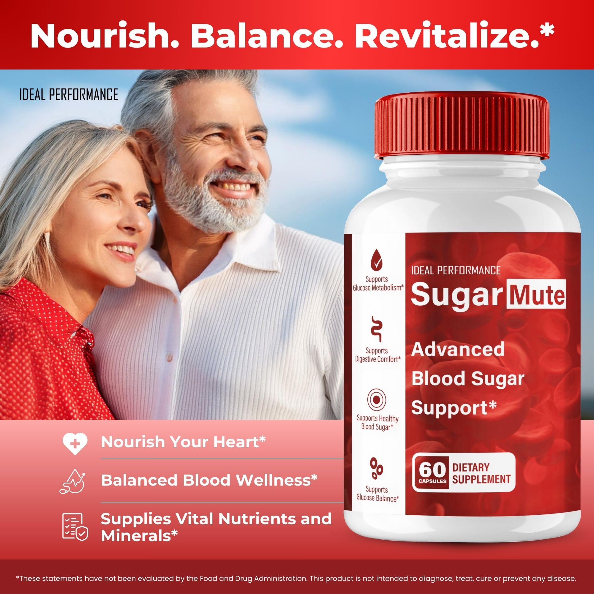 Advanced formula SugarMute health support bottle