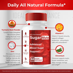 Sugar Mute capsules on white background
