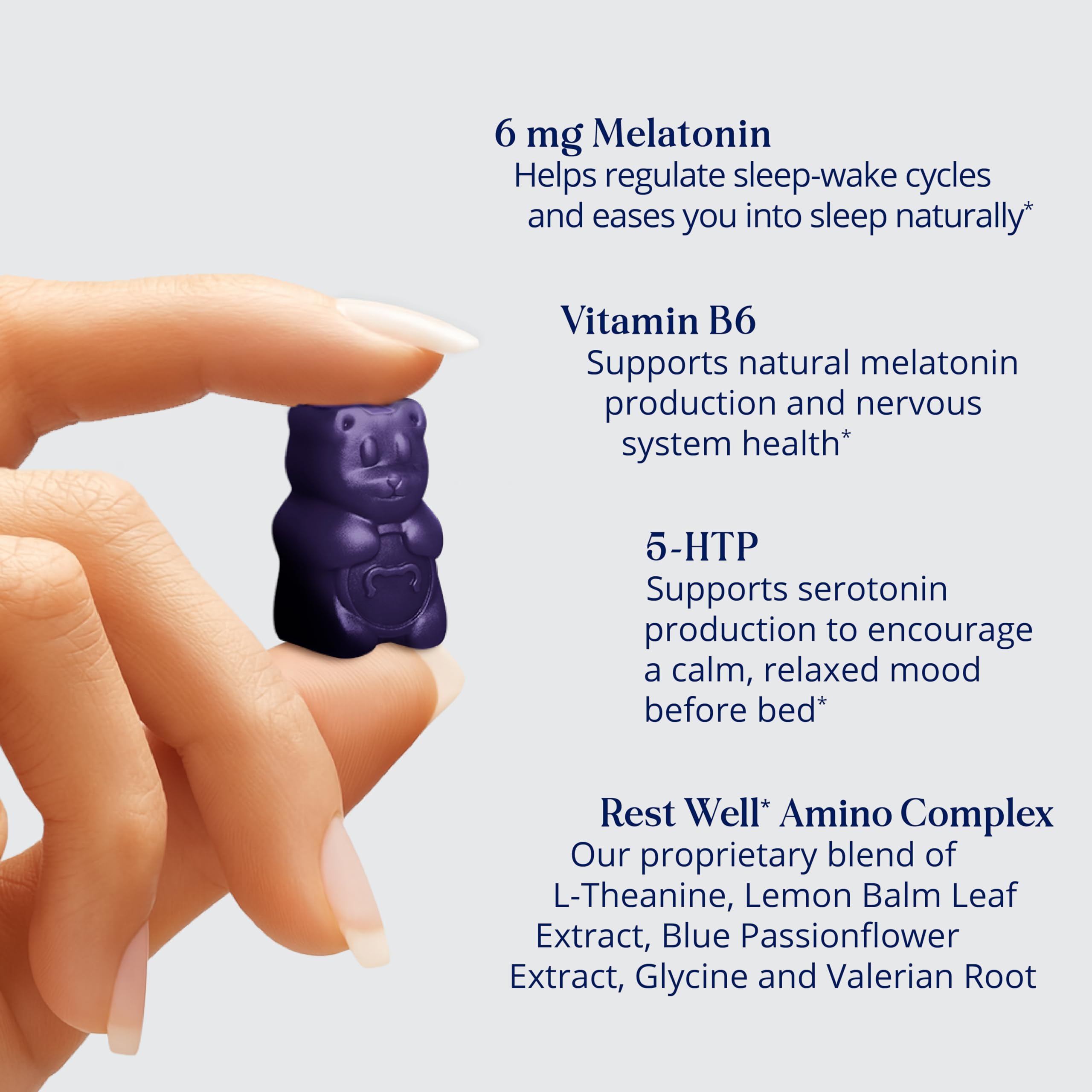 Close-up of SugarBearPro Sleep Gummy gummies