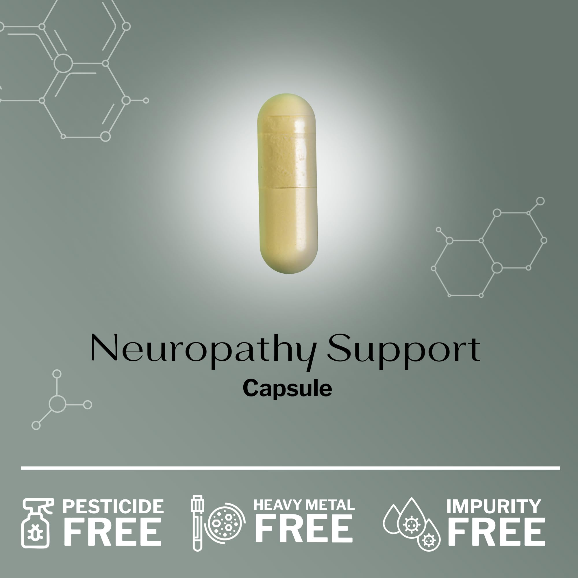 SugarMD Neuropathy third-party lab testing seal communicates product purity and quality.