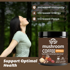 Mushroom coffee powder with 10:1 extract ratio