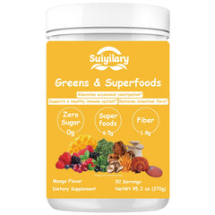 Suiyilary Greens Mango flavor powder tub and scoop