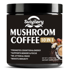Suiyilary 10-mushroom coffee blend package with Lion's Mane and Reishi