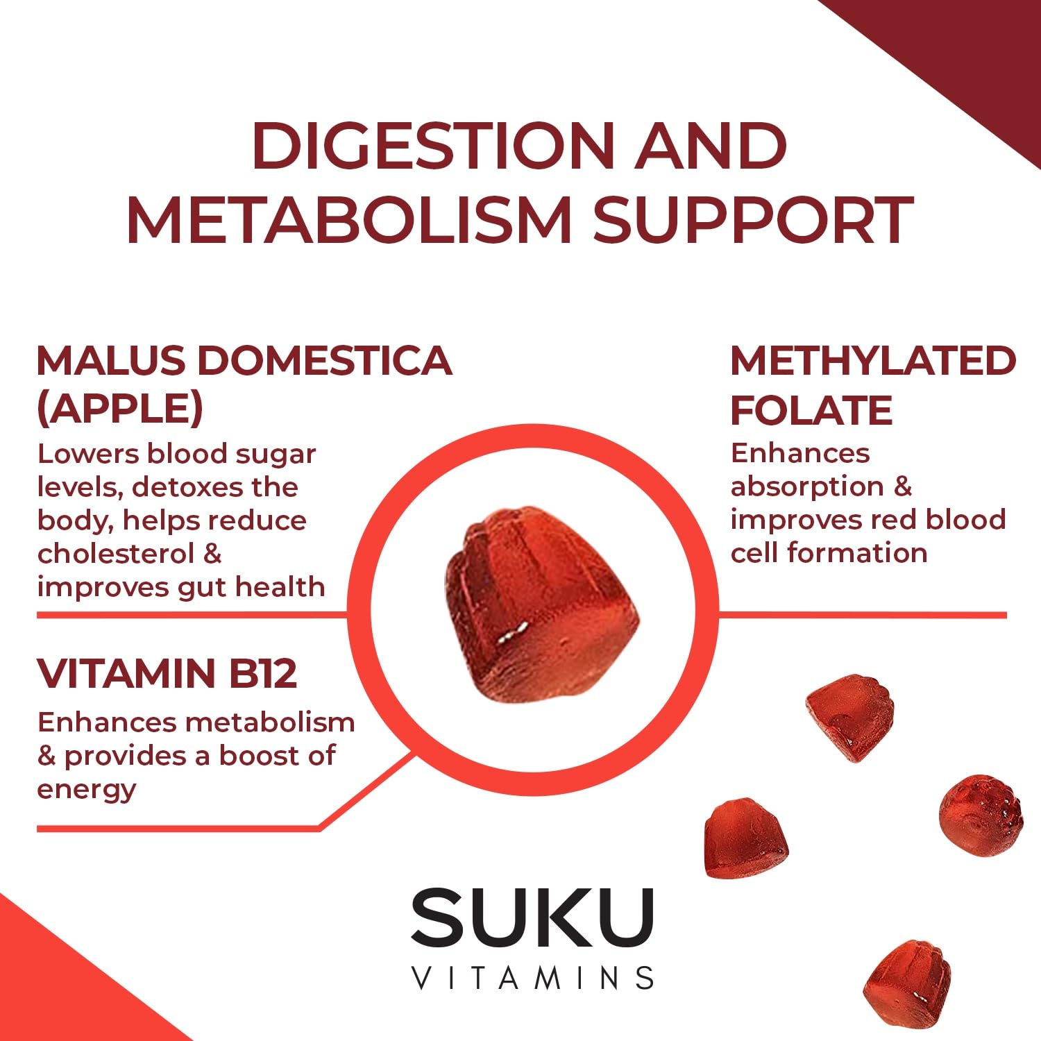 Ingredients list for SUKU Appley Ever After Gummies