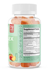 SUKU Vitamin B Complex Gummies Peach flavor bottle on white background