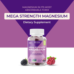 Ingredients list for SUKU Magnesium Gummies