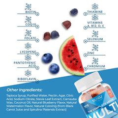 Close-up of Mixed Fruit Fusion gummies