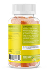 Canada-made vegan-friendly turmeric gummy product with vegan formula