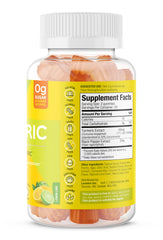 SUKU Turmeric Curcumin Gummies label and bottle close-up